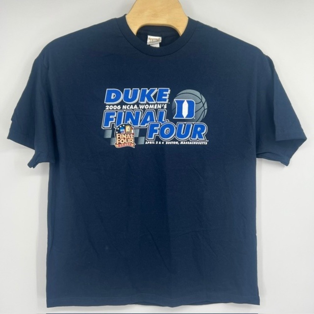 NWT Y2K Duke Blue Devils 2006 NCAA Womens Final Four T-Shirt Navy Blue XXL